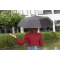 Маленький двухцветный зонт Impact из RPET AWARE™, d97 см, серебристый, пример использования