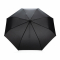 Компактный зонт Impact из RPET AWARE™ с бамбуковой ручкой, d96 см, черный 