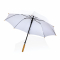 Автоматический зонт-трость с бамбуковой ручкой Impact из RPET AWARE™, d103 см, белый