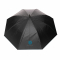 Двухцветный плотный зонт Impact из RPET AWARE™ с автоматическим открыванием, d120 см, синий, пример нанесения