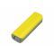Универсальное зарядное устройство power bank прямоугольной формы, желтое