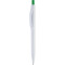 Ручка IGLA COLOR, белая с зеленой кнопкой