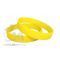 Силиконовый браслет с выпуклым / вдавленным логотипом, ярко-желтый