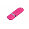 Флеш-накопитель промо прямоугольной формы с закругленными краями, розовый