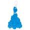 Новогоднее украшение Петушок на елочке, фетр, голубое