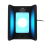 Настольные часы с подсветкой и беспроводной зарядкой 15W Flame, черные