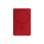 Внешний аккумулятор Atlantis PD 5000mAh с функцией беспроводной зарядки 15W, красный