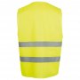 Жилет светоотражающий SECURE PRO, желтый, вид сзади