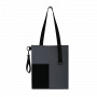 Шоппер Superbag Color, темно-серый с чёрным
