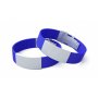 Силиконовый идентификационный браслет с застежкой, синий