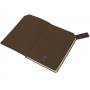 Блокнот А5 с магнитным клапаном в гибкой обложке Chaplin, коричневый