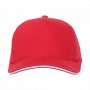 Бейсболка с кантом STAN 330, красная