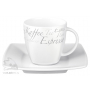 Кофейная пара Maxim Espresso Set, чашка+блюдце, фарфор