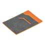 Чехол для автодокументов, темно-серый с оранжевым