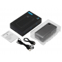 Внешний аккумулятор Mild Pro c быстрой зарядкой QC/PD, металлик soft-touch, 20 000 mAh, серый