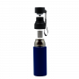 Термобутылка Button Black, черная с синим