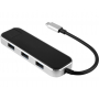Хаб USB Type-C 3.0 Chronos, черный