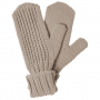 Варежки, бежевые