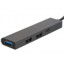 USB-хаб Command с коннектором 2-в-1 USB-C и USB-A, 2.0/3.0