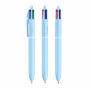 Шариковая ручка Bic 4 Colors Pastel, голубая