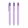 Шариковая ручка Bic 4 Colors Pastel, фиолетовая