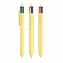 Шариковая ручка Bic 4 Colors Pastel, жёлтая