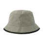 Панама двусторонняя BUCKET POCKET-S, черная с серым