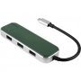 Хаб USB Type-C 3.0 Chronos, зеленый