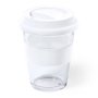 Стакан DURNOX с силиконовой крышкой, прозрачный с белым