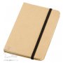 Блокнот А6 Dictum, бежевый с черной резинкой