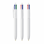 Шариковая ручка Bic 4 Colors, белая
