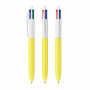 Шариковая ручка Bic 4 Colors, жёлтая