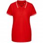 Рубашка поло женская Virma Stripes Lady, красная