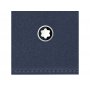 Визитница, Montblanc, синяя, знак Montblanc