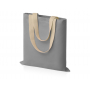Сумка для шопинга Steady хлопковая с парусиновыми ручками, 260 г/м2, серая