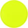 Лейбл из ПВХ Dzeta Round, , желтый неон