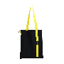 Шоппер Superbag black с ремувкой 4sb, черный с желтым