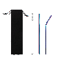 Набор многоразовых трубочек Оnlycofer Х Black