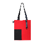 Шоппер Superbag Color, красный с чёрным