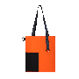 Шоппер Superbag Color, оранжевый с чёрным