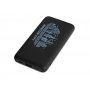 Внешний беспроводной аккумулятор с подсветкой лого Reserve X, 8000 mAh, черный, пример нанесения