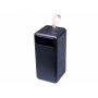 Внешний аккумулятор power bank с фонариком 80000 Mah, чёрный
