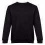 Свитшот унисекс Delta, черный, размер S