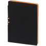 Ежедневник Flexpen Black ver.2, недатированный, черный со светло-оранжевым