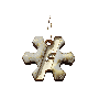 Ёлочная игрушка Снежинка 