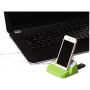 Подставка для телефона-USB Hub Hopper, салатовая, пример использования