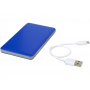 Беспроводной внешний аккумуляторPhase 3000 мAч, ярко-синий, с проводом