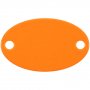 Шильдик металлический Alfa Oval, оранжевый неон