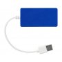 USB Hub на 4 порта Brick, синий, вид сверху