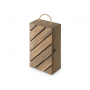 Коробка подарочная из массива дерева Two-bottle box